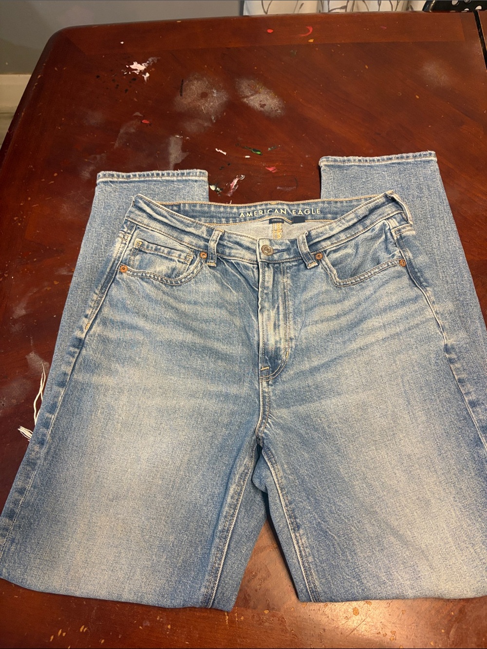 American Eagle Outfitters Men’s Light Blue Straight Jeans